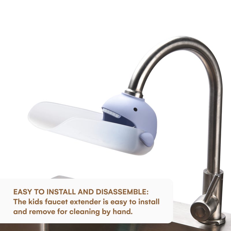 Childlike Behavior Set of 2 Bathtub Faucet Extender - Bathroom Sink Water Faucet Extension - Spout Faucet Extenders for Toddlers and Kids - Practice Hand Washing Independence and Hygiene Awareness - Image 5